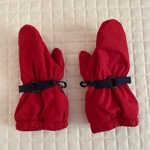 Waterproof Fleece Lined Mittens In Red by Jojo Maman Bebe Size 3-6 Years…